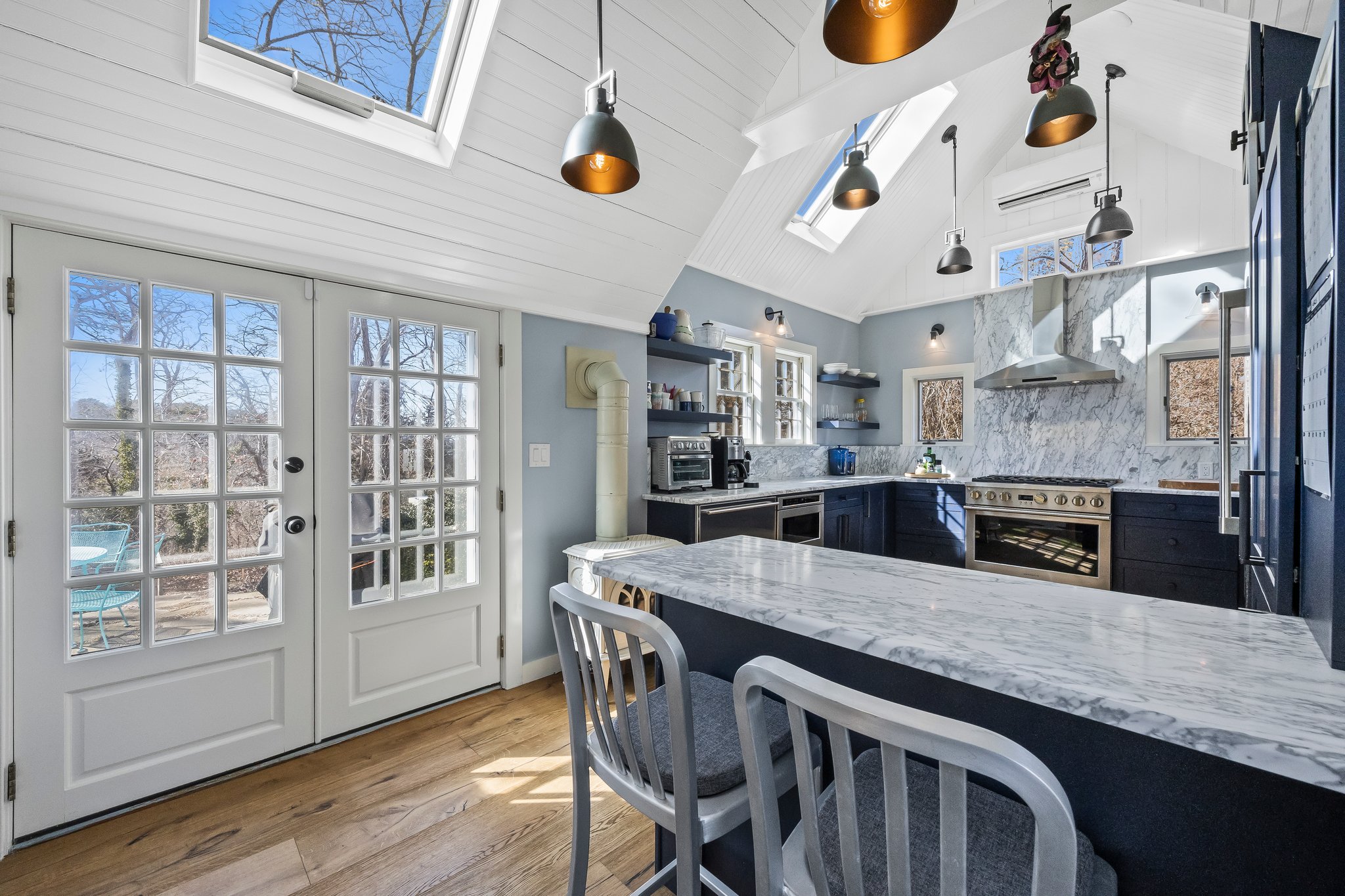 Cape Cod Blue Kitchen