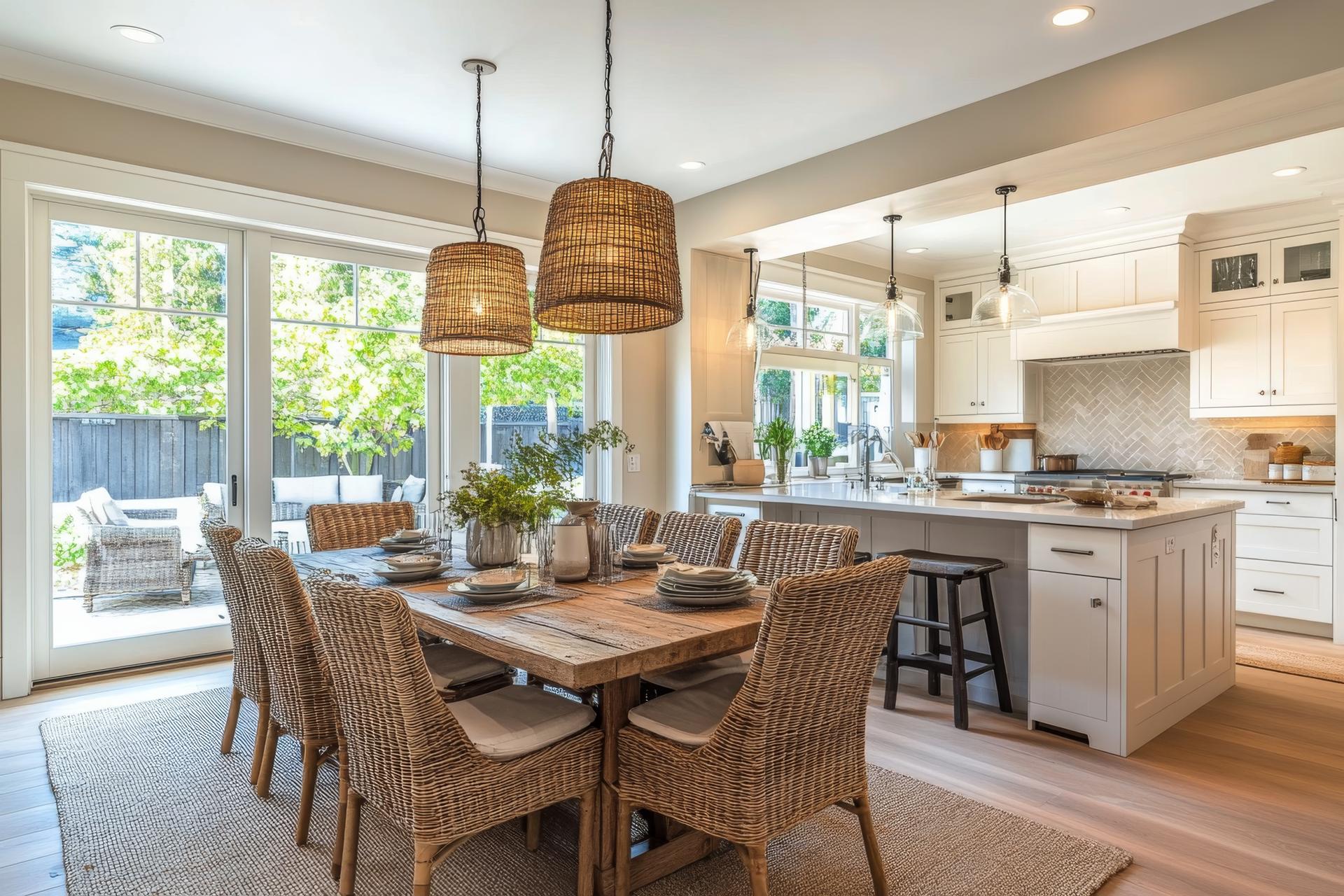Capizzi Cape Cod Cozy kitchen interior with rustic design